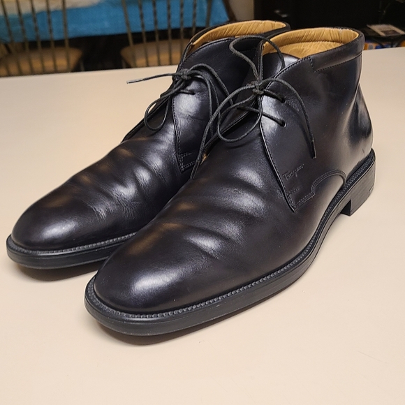 Salvatore Ferragamo Leather Chukka Boots size 9 - Picture 1 of 11